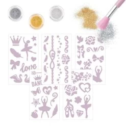 Glitter Tatoeage Set Ballet -Speelgoedverkoop 0012322 0012322 12322 5 thumb big