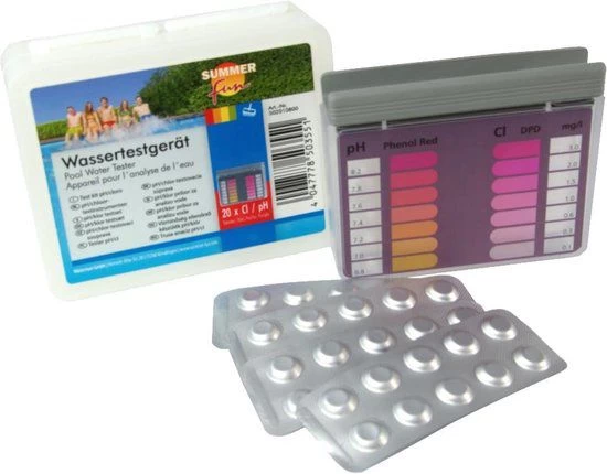 Testset Chloor En PH - Watertester - Zwembad 3 Testset Chloor En PH - Watertester - Zwembad