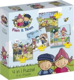 Fien En Teun 4-in-1 Puzzel