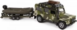 Auto Landrover Met Boot Militair