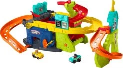 Fisher-Price Little People Zit En Sta Wheelies Garage - Racebaanset