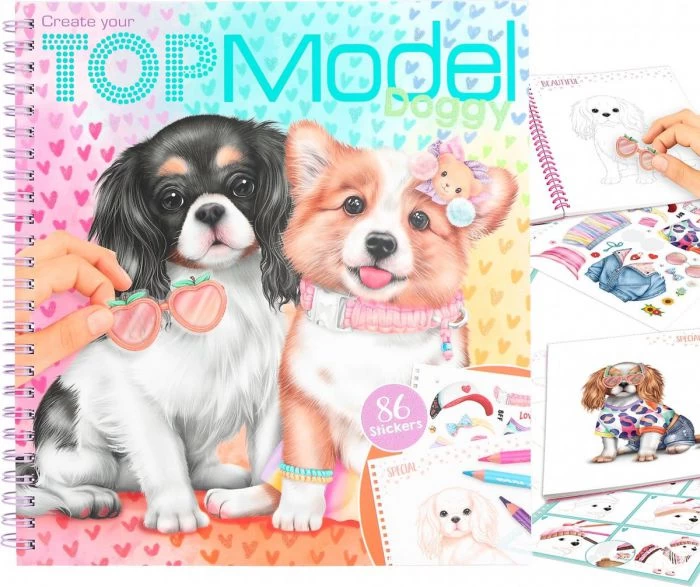 Create Your TOPModel Doggy Kleurboek 3 Create Your TOPModel Doggy Kleurboek