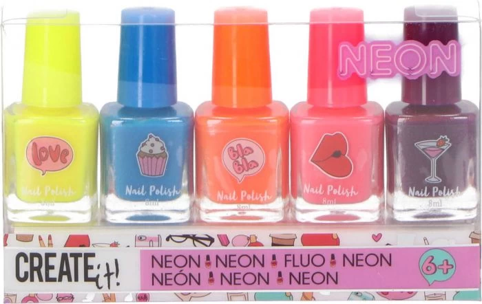Create It! Nagellak Neon 5-pack Display 3 Create It! Nagellak Neon 5-pack Display