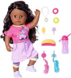 BABY Born Zus Met Zwart Haar - Babypop 43 Cm