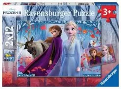 Puzzel 2x12 Frozen 2 Reis Naar Het Onbekende