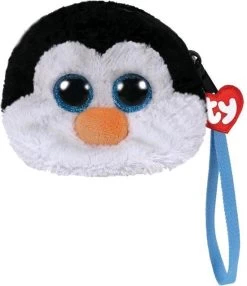 Ty Pluchen Portemonnee Waddles 20 Cm Wit/zwart