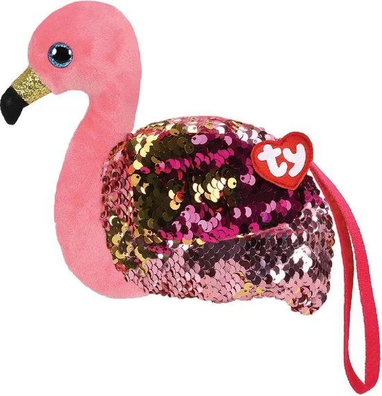 Ty Fashion Portemonnee Gilda Flamingo 13cm 3 Ty Fashion Portemonnee Gilda Flamingo 13cm