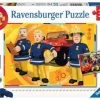 Puzzel 2x12 Brandweerman Sam Aan Het Werk -Speelgoedverkoop 23 2 1