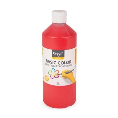 Plakkaatverf 500ml Rood 3 Plakkaatverf 500ml Rood