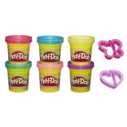 Playdoh Glitter Set 6 Potjes