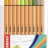 Stabilo Point 88 10 Stuks Nieuwe Kleuren -Speelgoedverkoop 3243514531