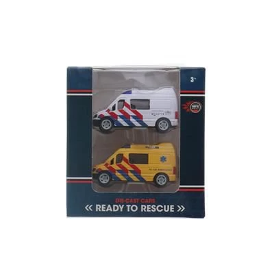 Hulpdienstenvoertuigen 2 Stuks Assortiment 3 Hulpdienstenvoertuigen 2 Stuks Assortiment