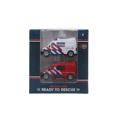 Hulpdienstenvoertuigen 2 Stuks Assortiment 4 Hulpdienstenvoertuigen 2 Stuks Assortiment - Afbeelding 2