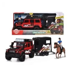Dicky Toys Jeep Met Paardentrailer