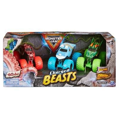 Monster Jam Charged Beasts 3pack 3 Monster Jam Charged Beasts 3pack