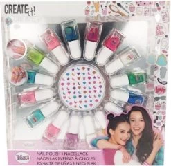 Create It! Nagellak Set Zeemeermin 16 Potjes Met Nagelstickers