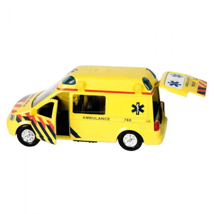 Auto Pullback Ambulance Met Geluid 4 Auto Pullback Ambulance Met Geluid - Afbeelding 2