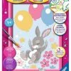 Schilderen Op Nummer Konijn Met Glittersteentjes