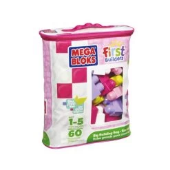 Fisher Price Mega Bloks First Builders Blokkentas 60 Stuks Roze