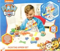 Paw Patrol Vingerverfset Met Schort Blauw