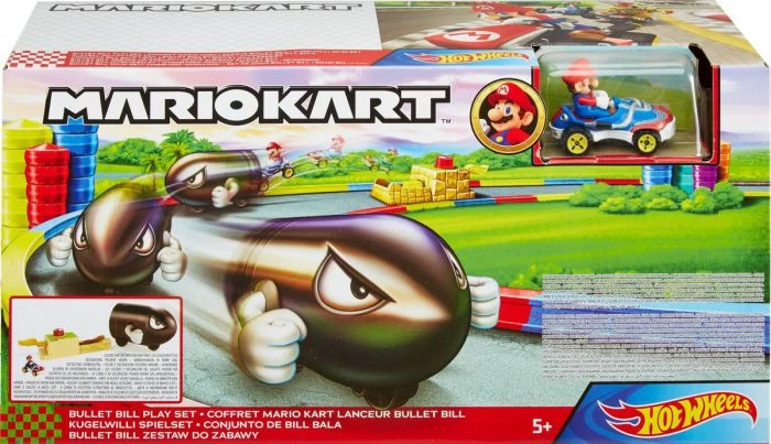 Hot Wheels Mario Kart Bullet Bill Speelset 3 Hot Wheels Mario Kart Bullet Bill Speelset