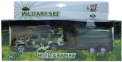 Auto Landrover Military Defender Met Aanhanger
