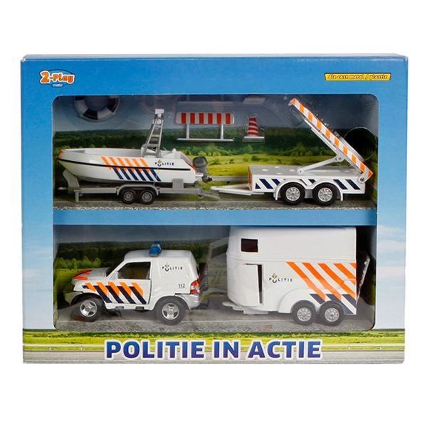 Auto Politie 4delig Met Licht 3 Auto Politie 4delig Met Licht