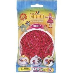 Strijkkralen Donkerroze 1000