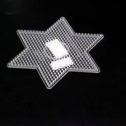 Strijkkralen Plaat Ster Transparant