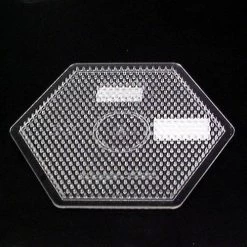 Strijkkralen Plaat Zeshoek Transparant