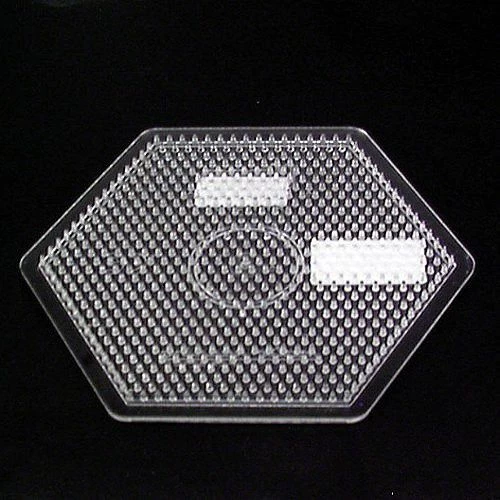 Strijkkralen Plaat Zeshoek Transparant 3 Strijkkralen Plaat Zeshoek Transparant