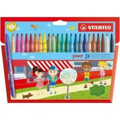 Viltstiften Stabilo Power Stiften 24 Stuks