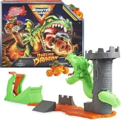 Monster Jam 1:64 Dueling Dragon Stunt Playset