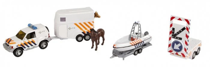 Auto Politie 4delig Met Licht 4 Auto Politie 4delig Met Licht - Afbeelding 2