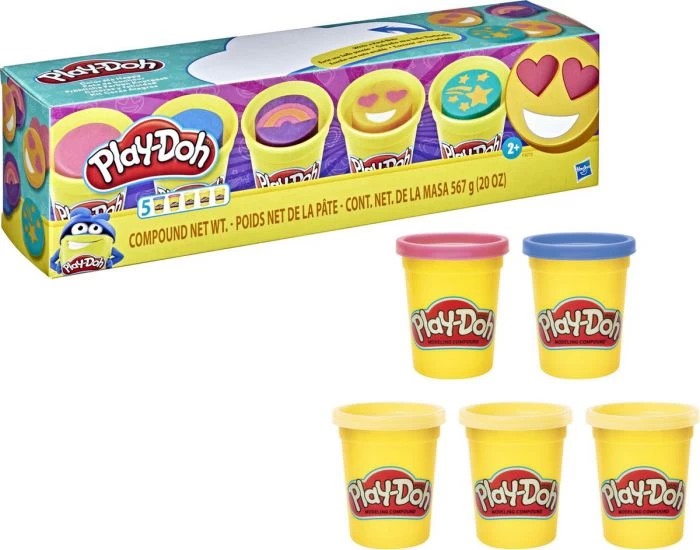 Play-Doh Color Me Happy Promo Pack Klei - 5 Potjes 3 Play-Doh Color Me Happy Promo Pack Klei - 5 Potjes