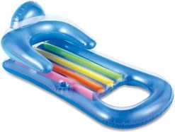 Summer Waves Luchtbed Relaxing Lounge Donker Blauw