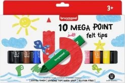 Bruynzeel Big Point Mega Viltstiften 10 Stuks