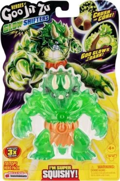 Goo Jit Zu Shifters Superhelden Set - Tritops - Glow In The Dark