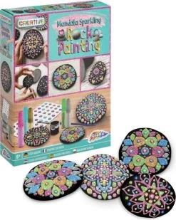 Mandala Stenen Schilderen Glitter 11 Delig